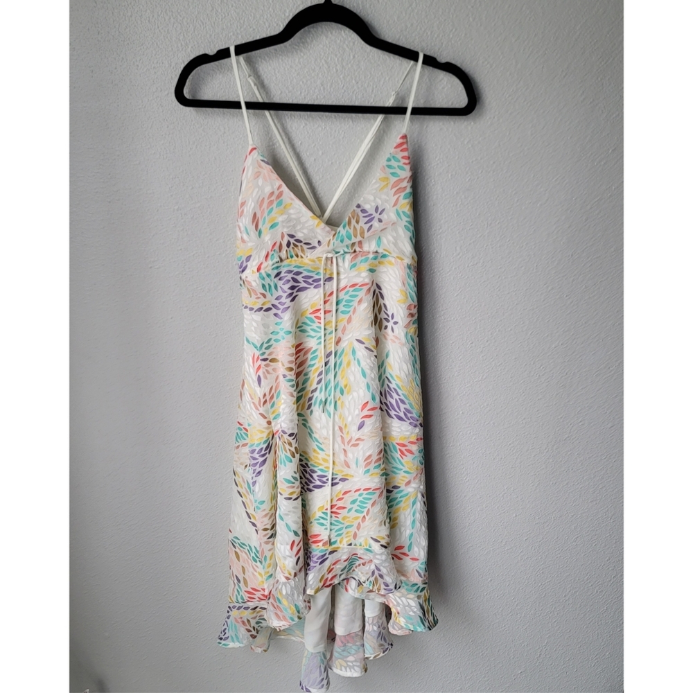 Multicolor Patterned Women's Dress - Picture 2 of 8